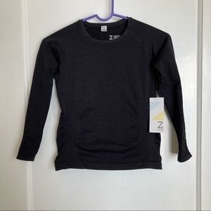 Zella Long Sleeve Top With Cutouts L 10-12 NWT